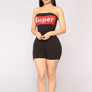 Fashion Nova Super Tube Romper